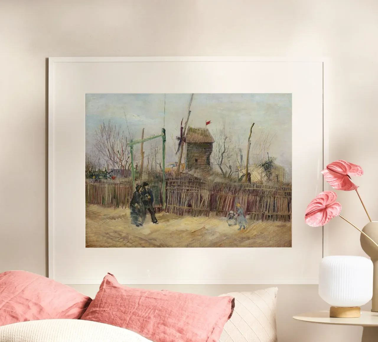 un mulino a vento chiamato macina pepe poster da Piper Shop Oke