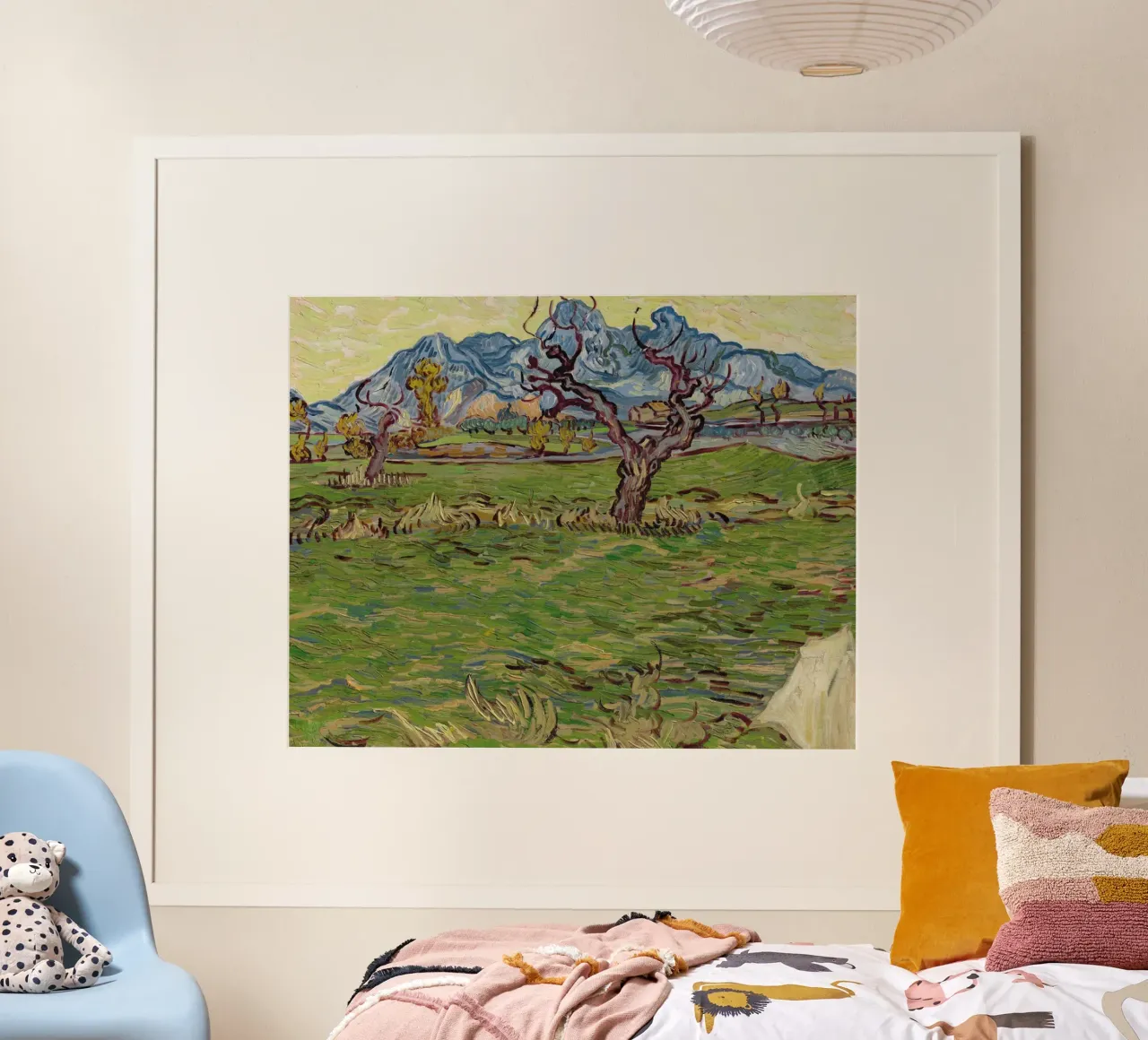 paesaggio rurale con ulivi poster con telaio in alluminio da Piper Shop Oke
