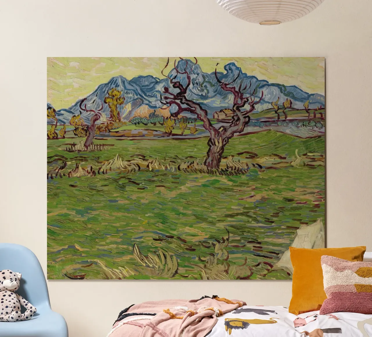 paesaggio rurale con ulivi poster con telaio in alluminio da Piper Shop Oke