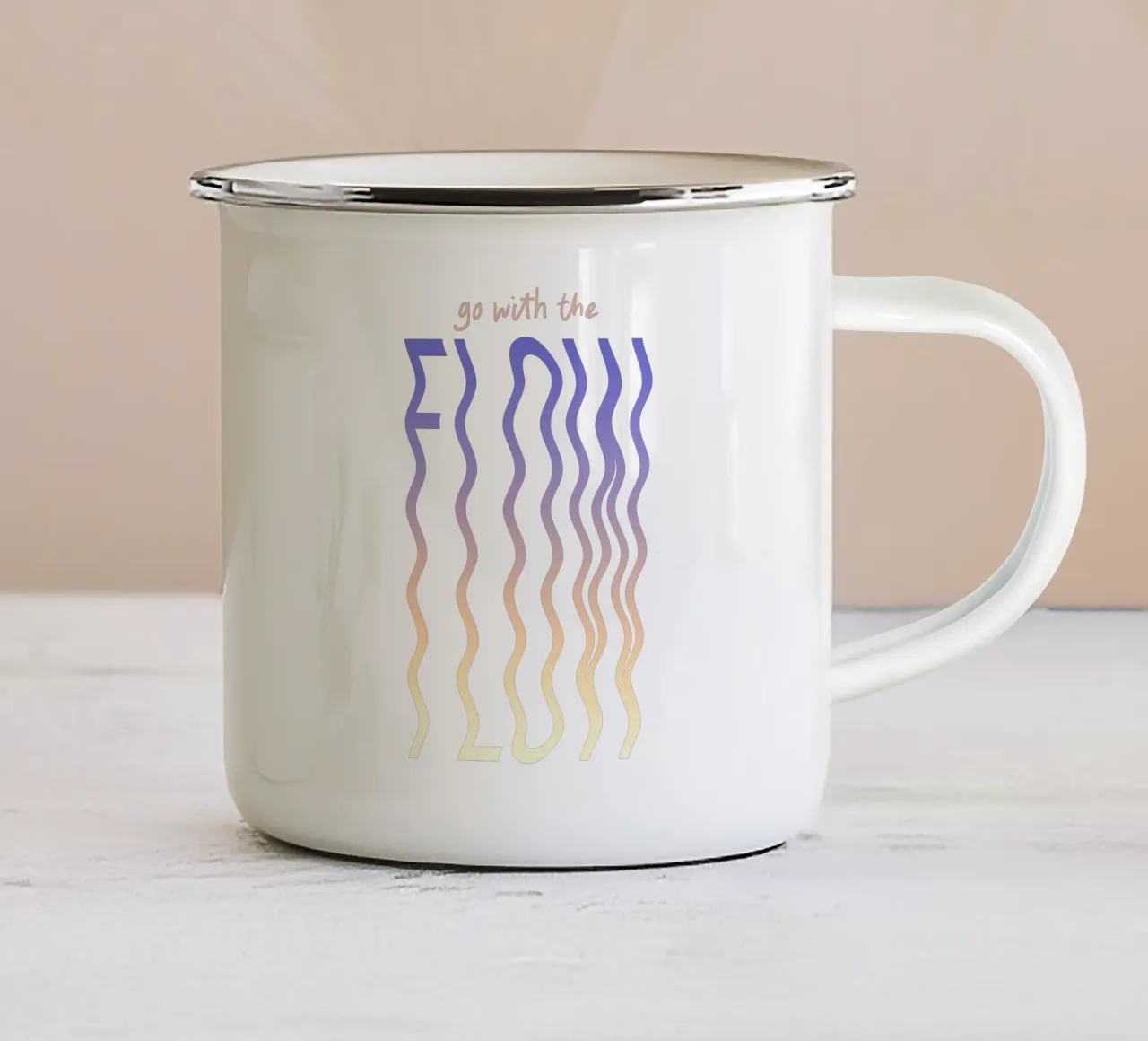 Go with the flow mug en émail de Le club Club