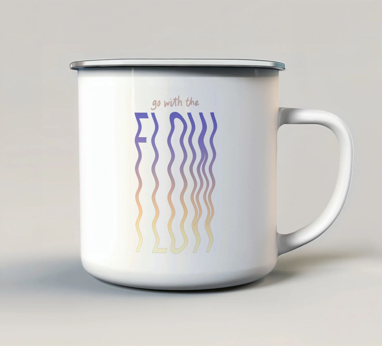 Go with the flow tazza in smalto da Le club Club