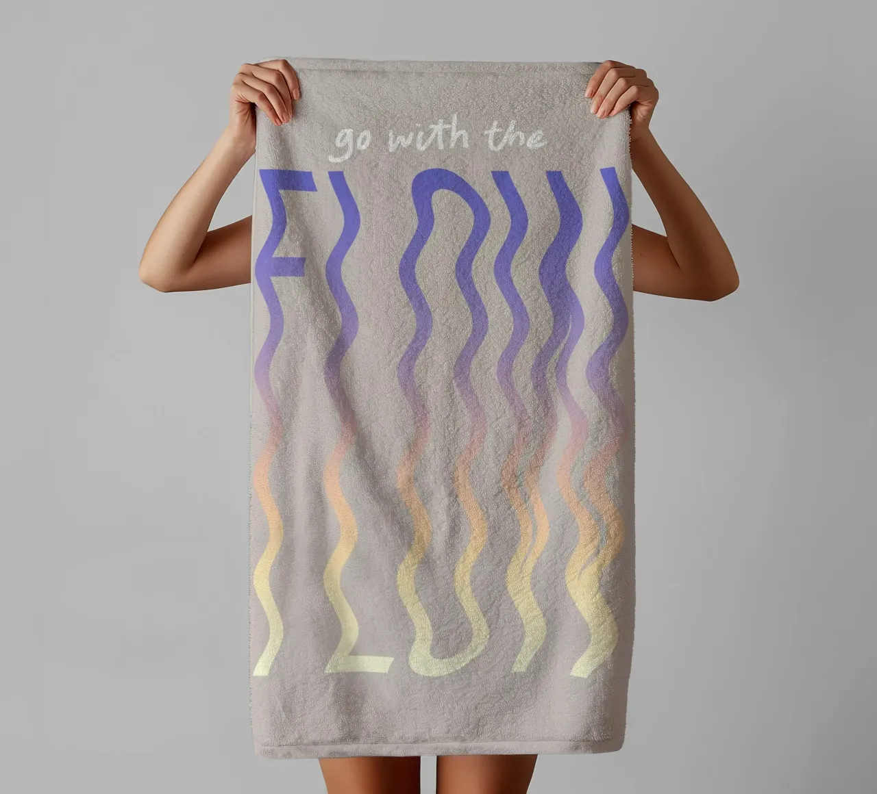 Go with the flow towel by Le club Club