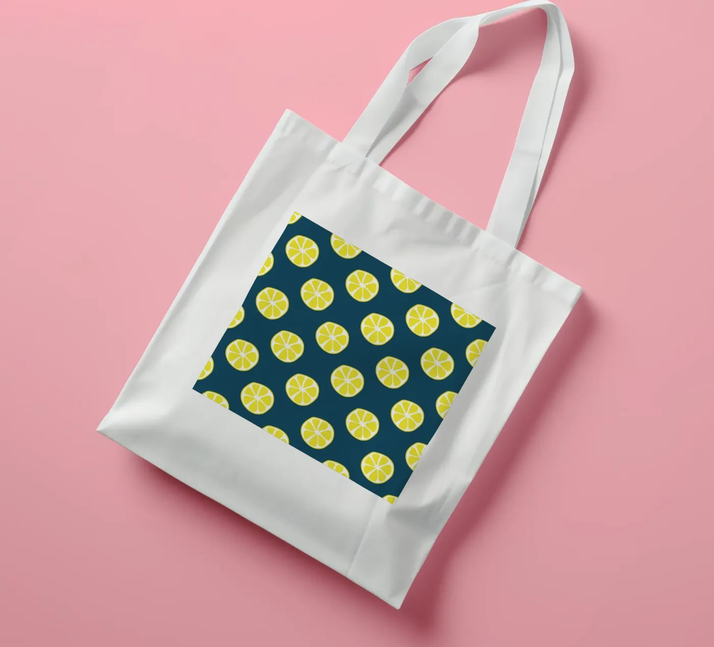 Lemon pattern tote bag by Little Dean