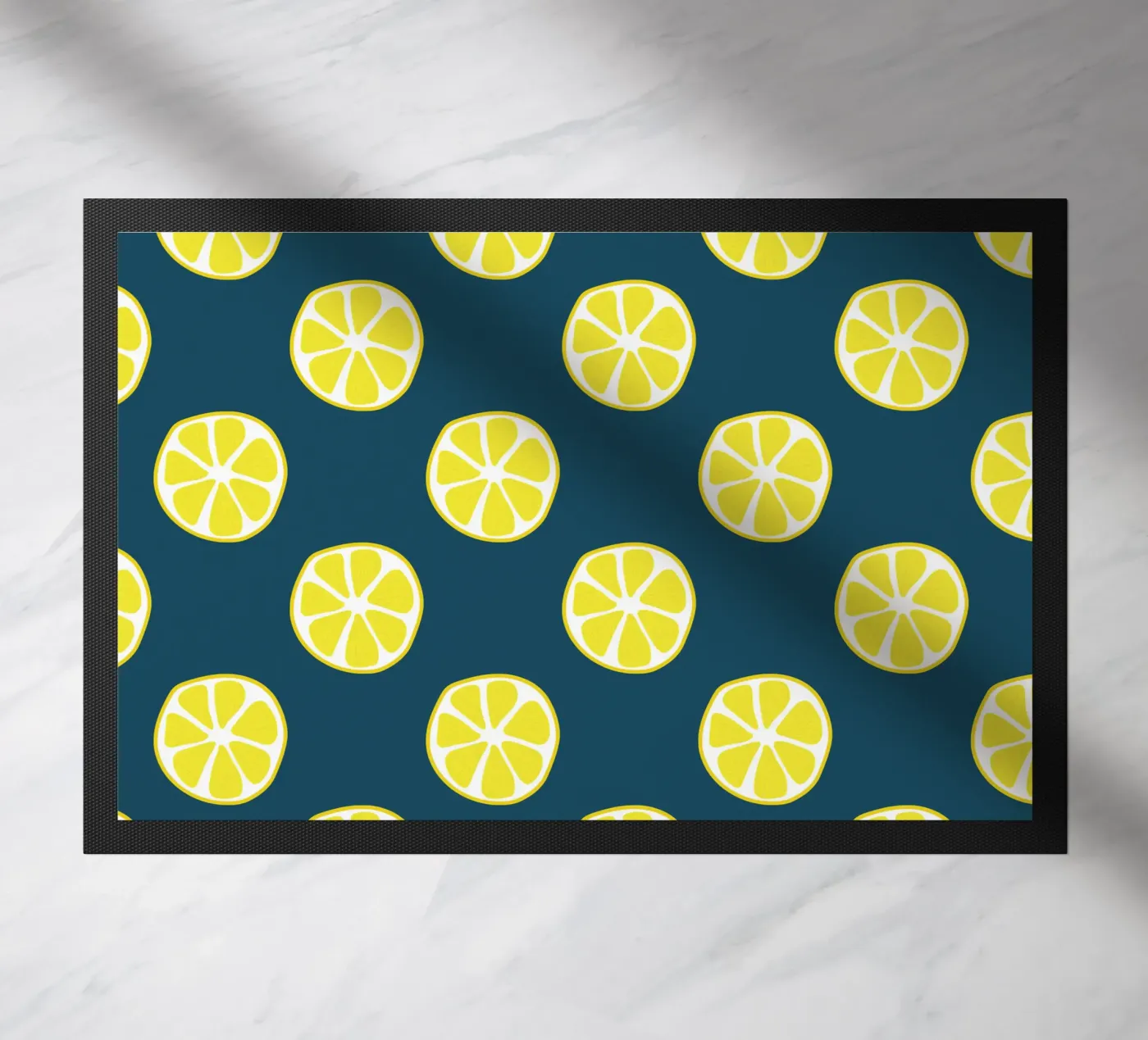 Zitronenmuster Fußmatte von Little Dean