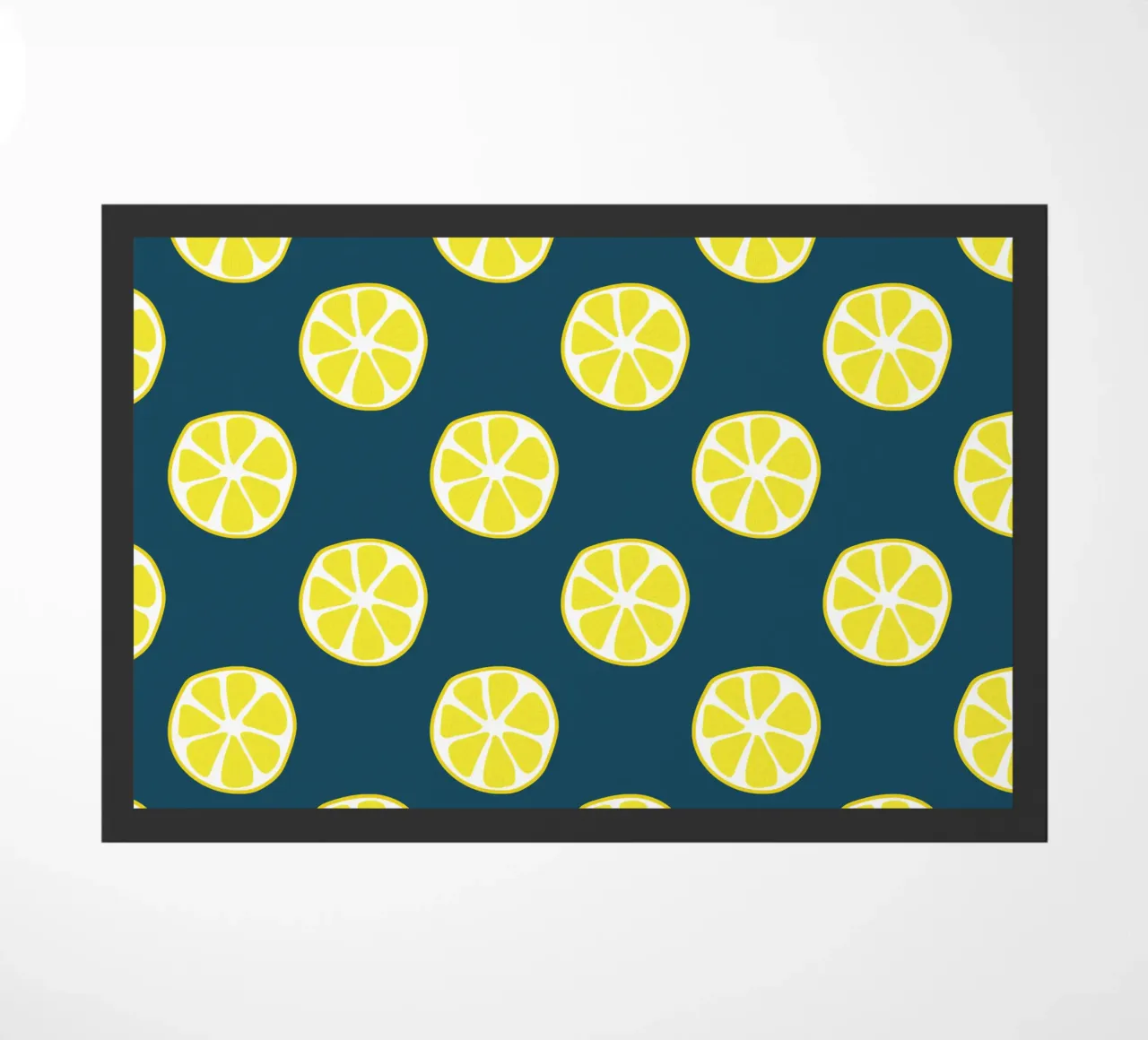 Lemon pattern doormat by Little Dean