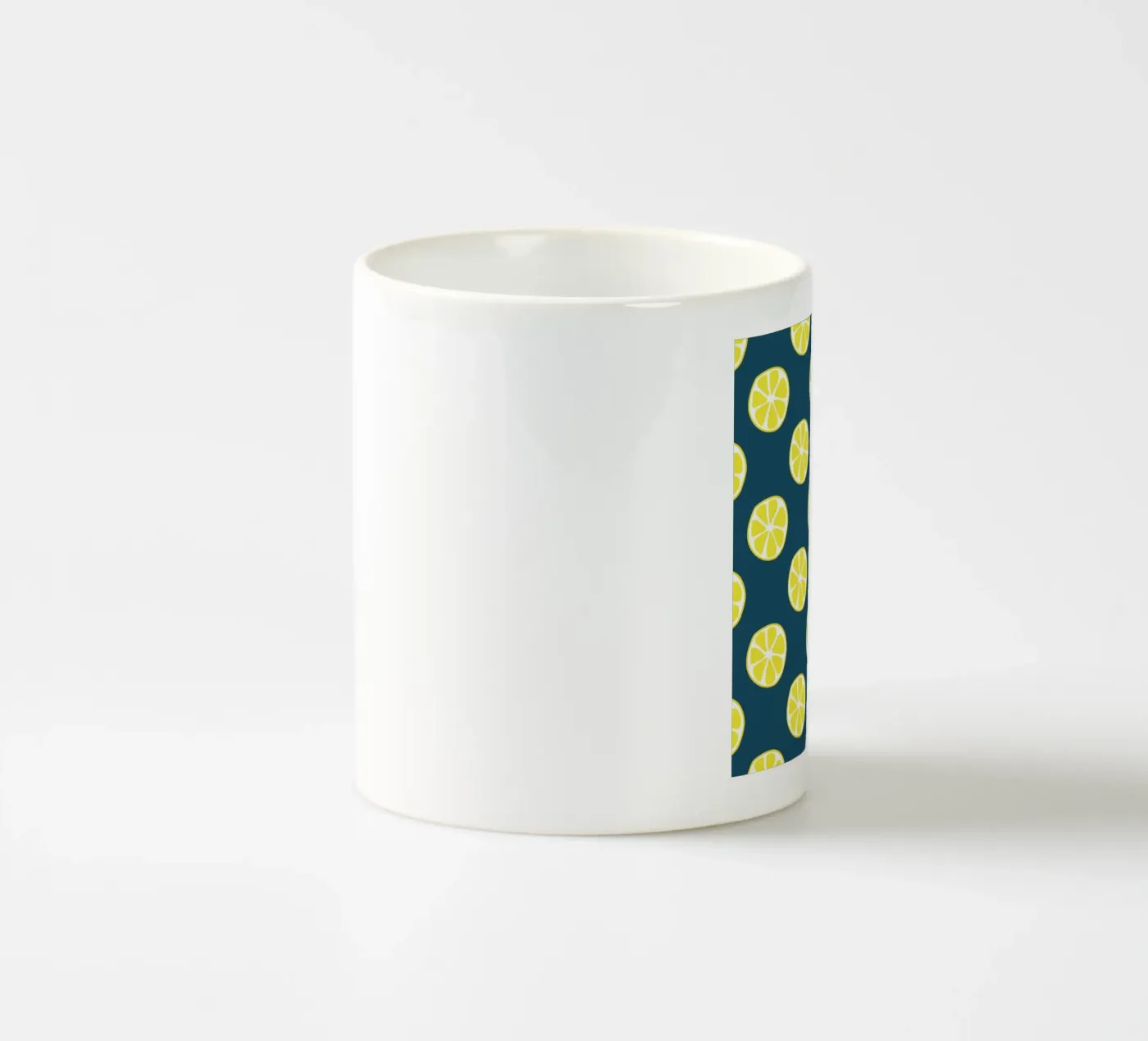 Lemon pattern ceramic mug by Little Dean