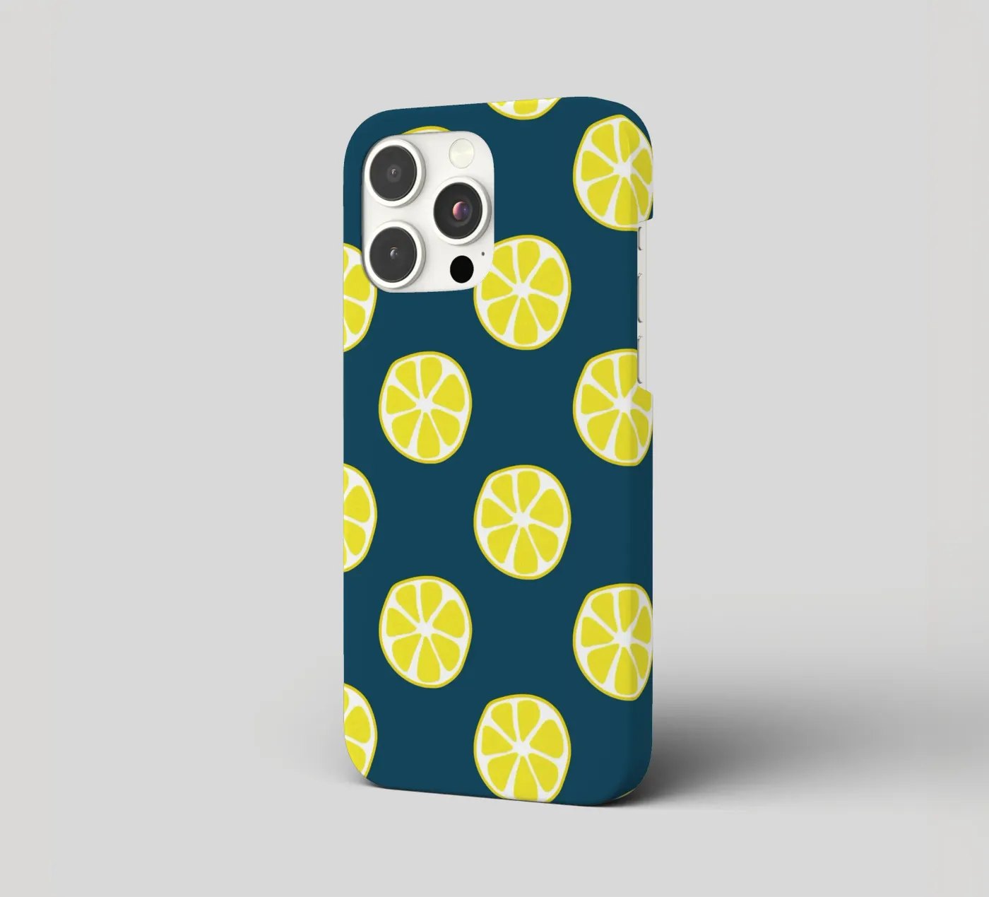 Lemon pattern iphone case by Little Dean