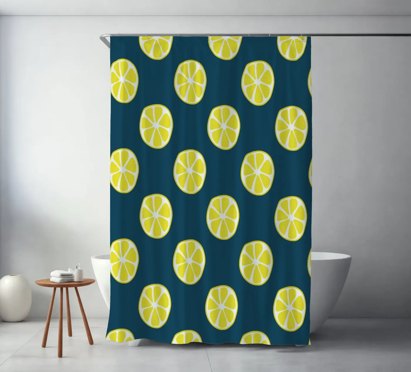 Lemon pattern Duschvorhang von Little Dean