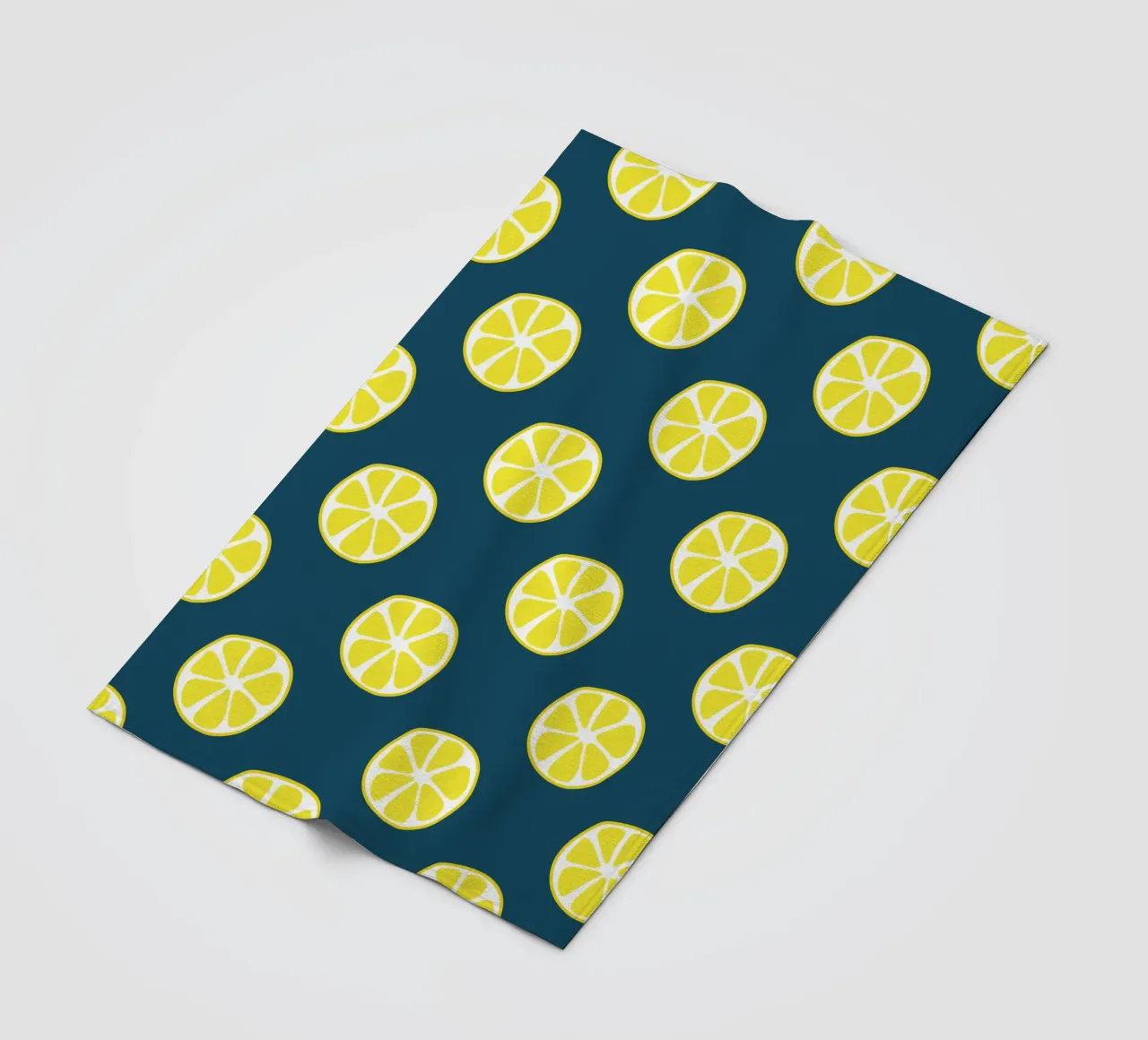 Zitronenmuster Fleecedecke von Little Dean