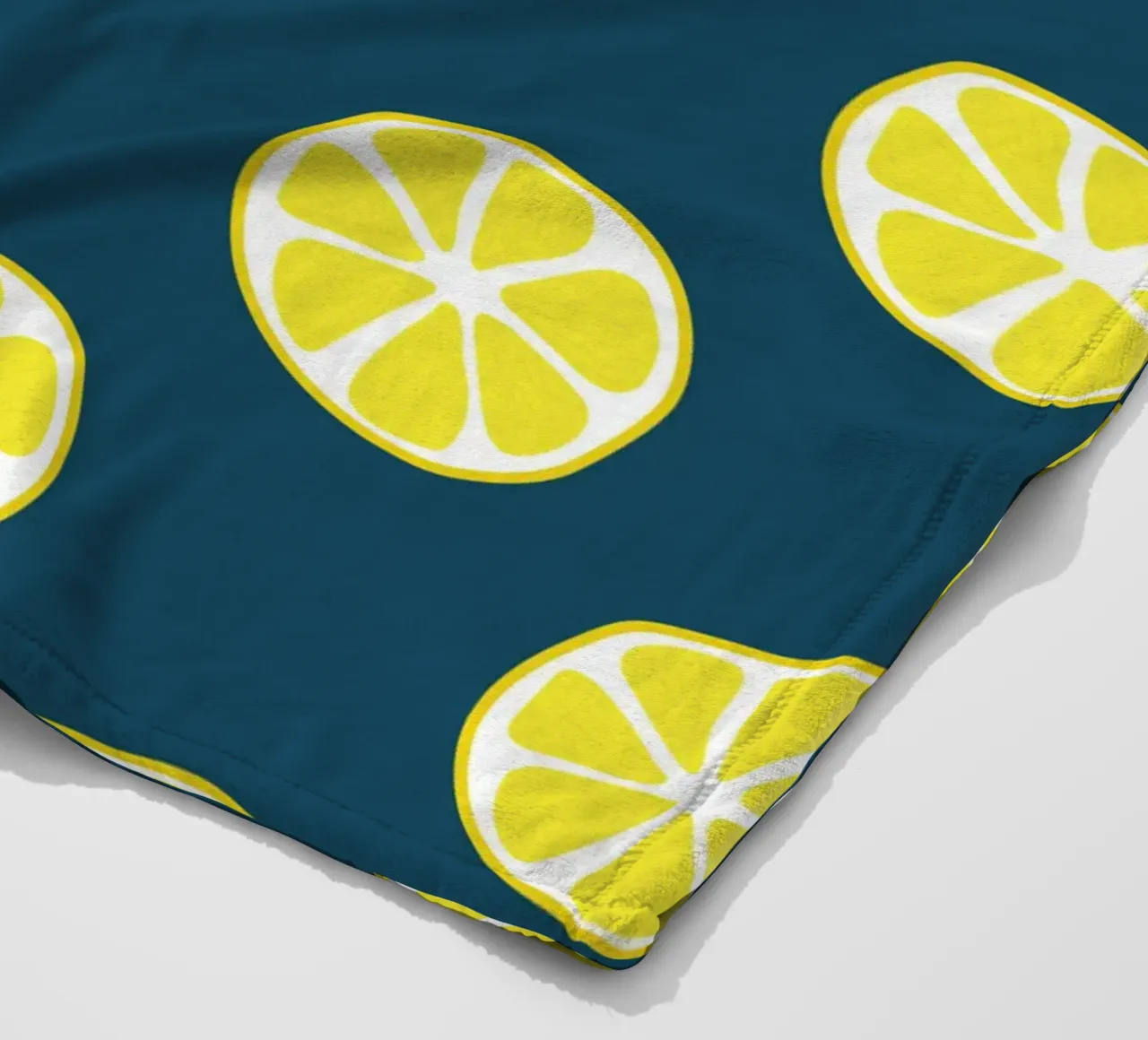 Zitronenmuster Fleecedecke von Little Dean