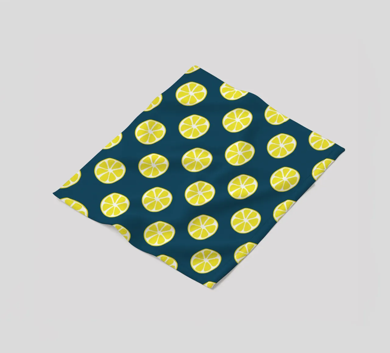 Zitronenmuster Fleecedecke von Little Dean