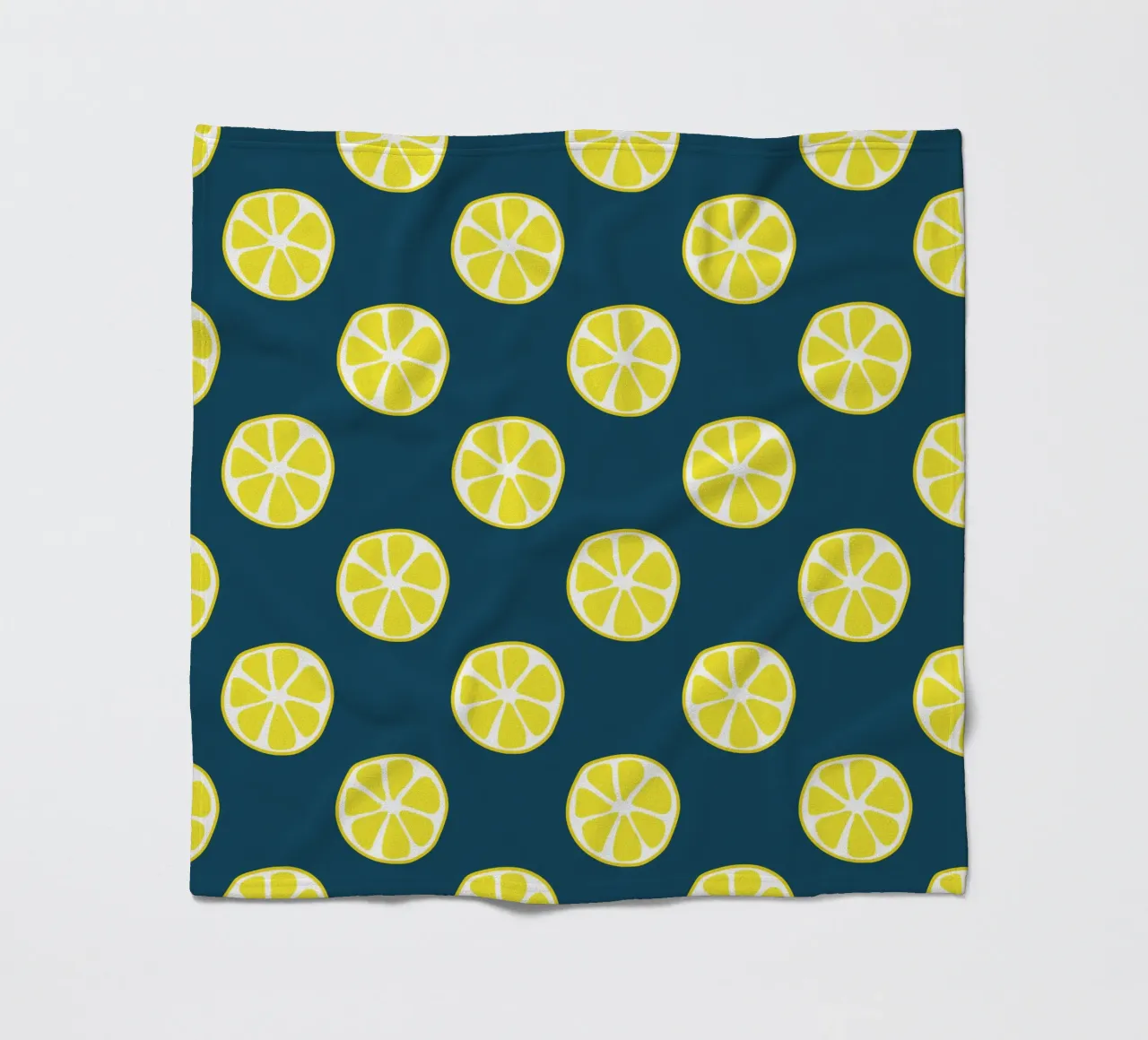 Zitronenmuster Fleecedecke von Little Dean