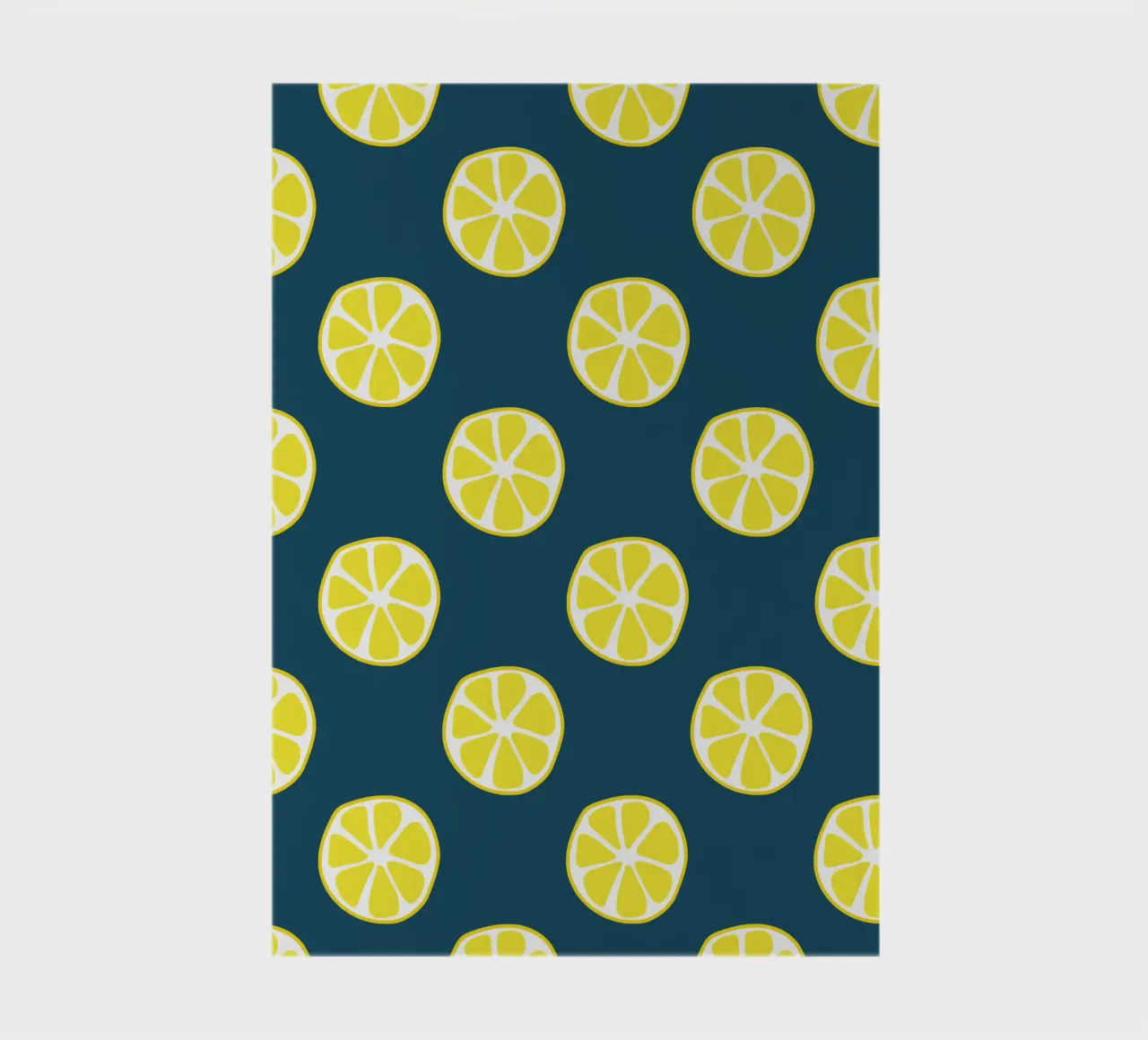 Lemon pattern notebook by Little Dean