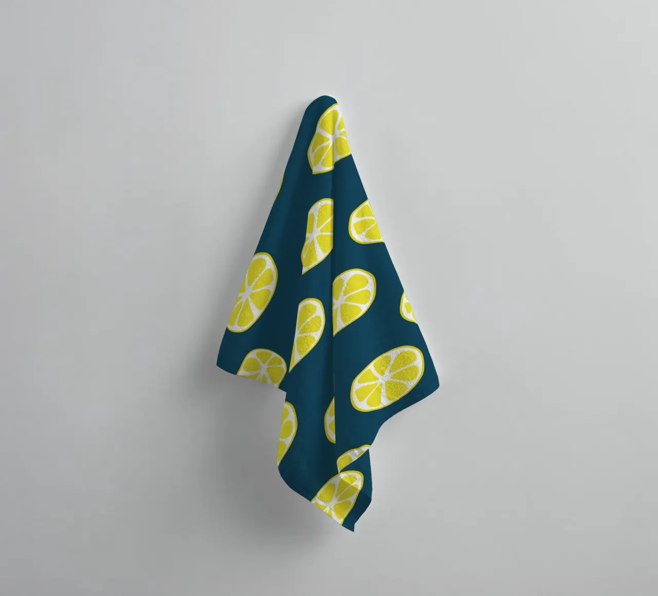 Lemon pattern towel by Little Dean