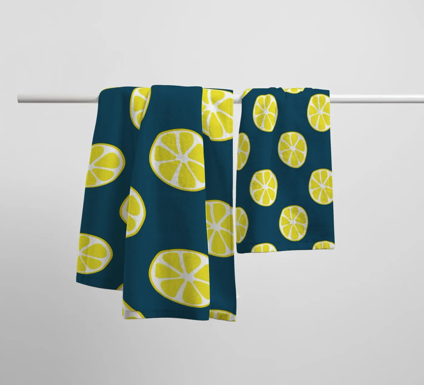 Lemon pattern asciugamano da bagno da Little Dean