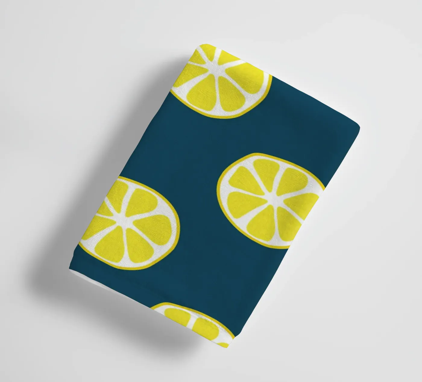 Lemon pattern badhanddoek van Little Dean