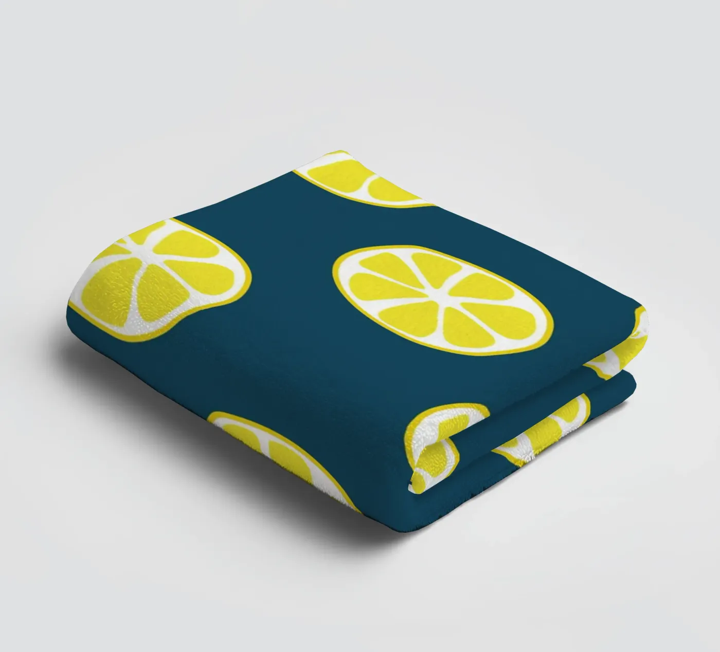 Lemon pattern badhanddoek van Little Dean