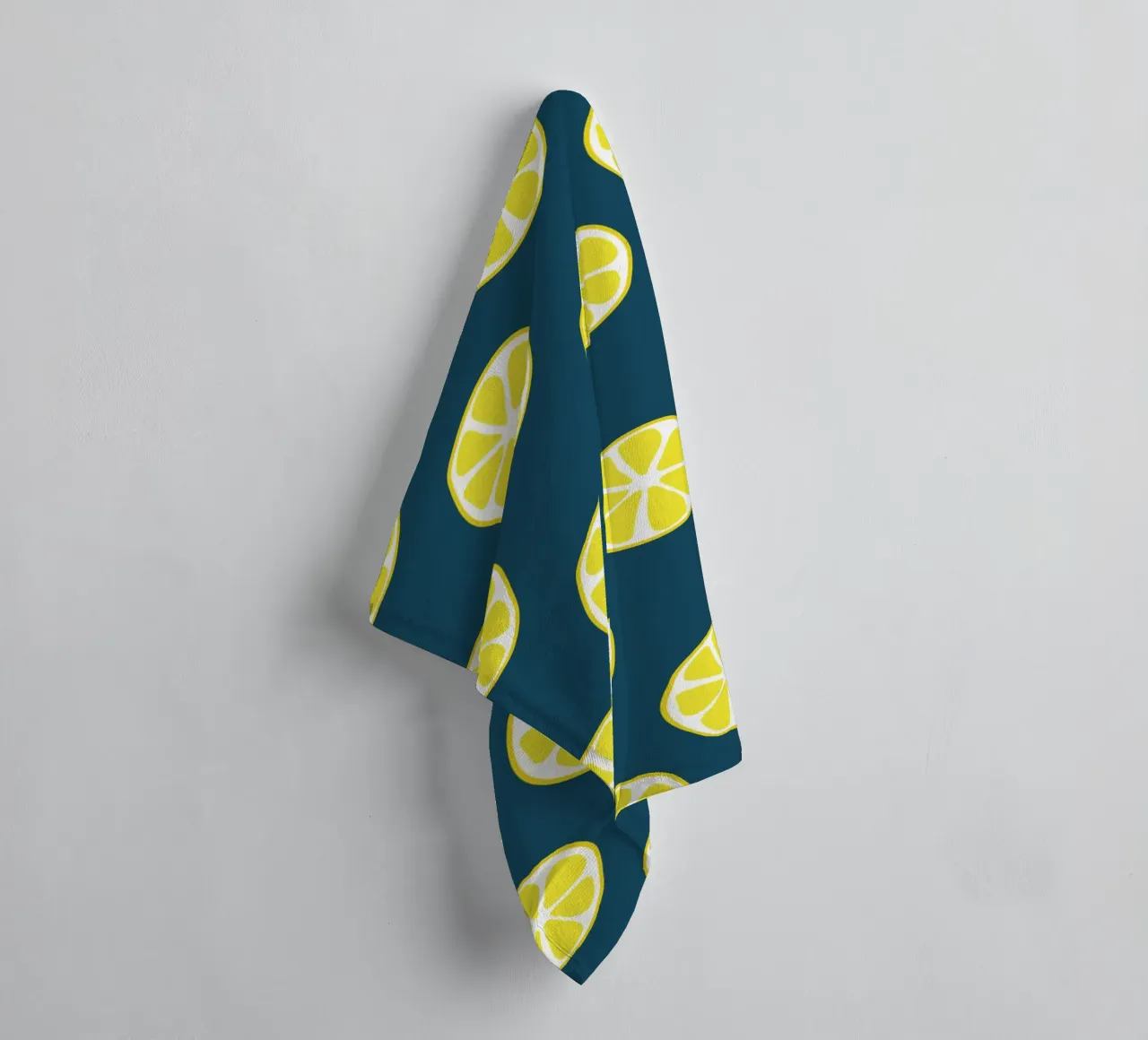 Lemon pattern towel by Little Dean