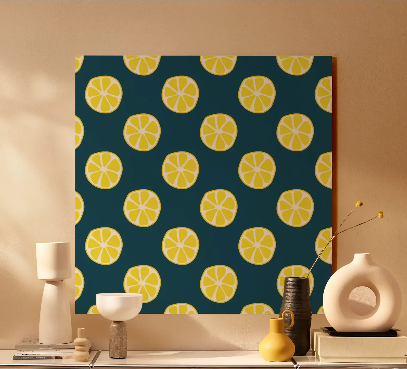 Lemon pattern acrylic glass by Little Dean