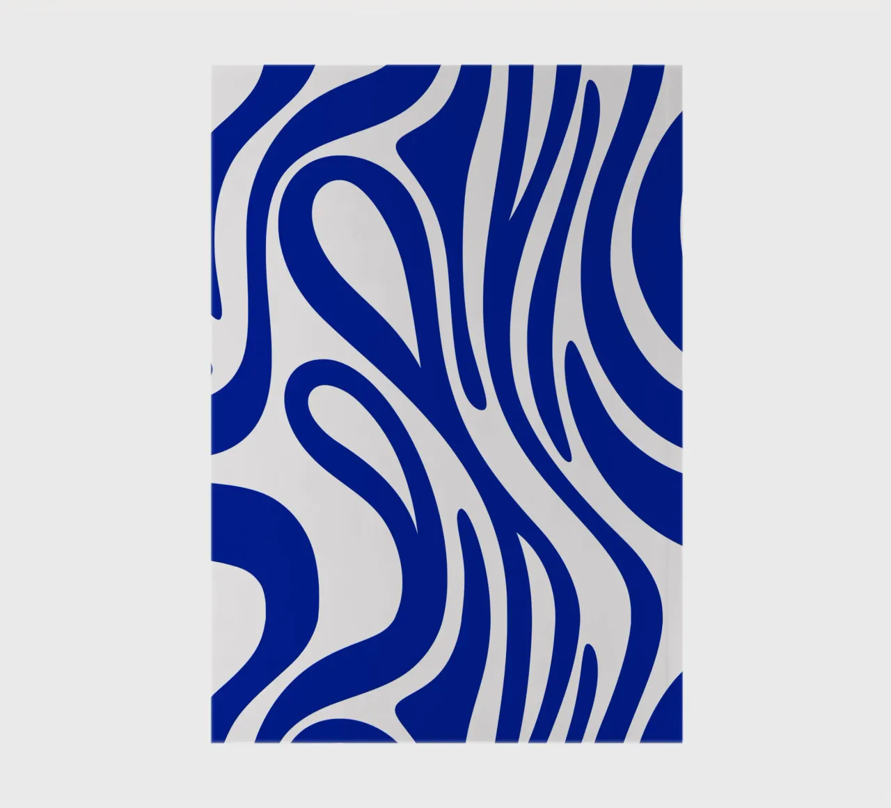 Swirl blue pattern notebook by Little Dean