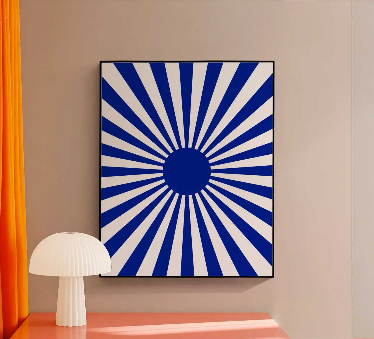 Modello di radiazione solare blu plexiglass da Little Dean
