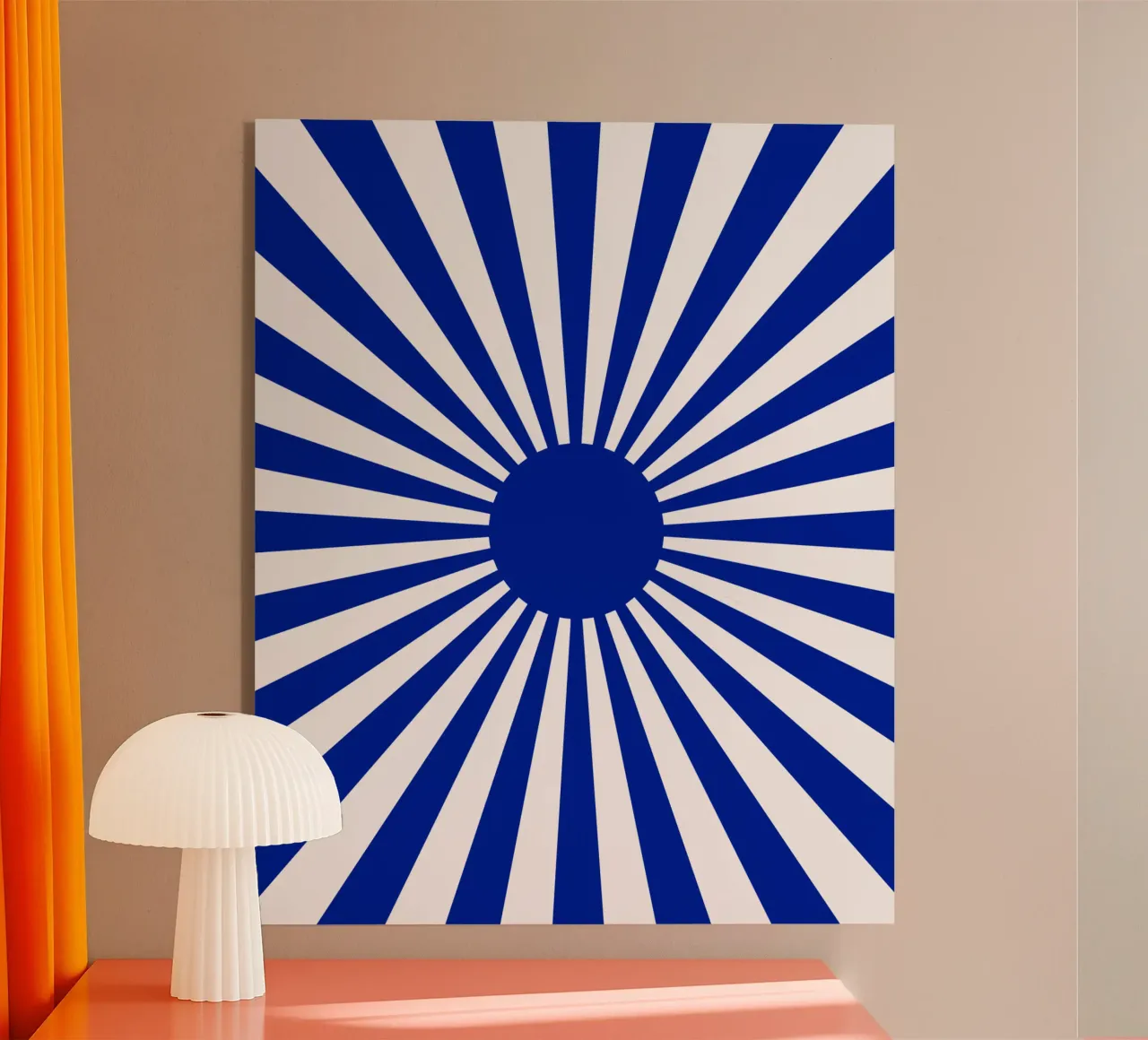 Modello di radiazione solare blu plexiglass da Little Dean
