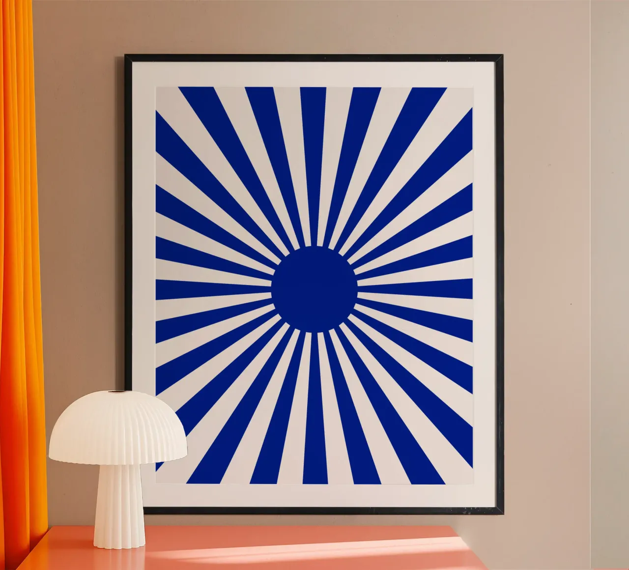 Modello di radiazione solare blu carta hahnemühle da Little Dean