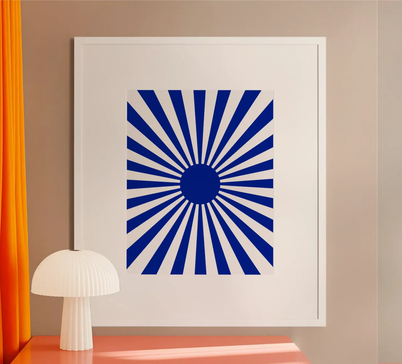 Modello di radiazione solare blu carta hahnemühle da Little Dean