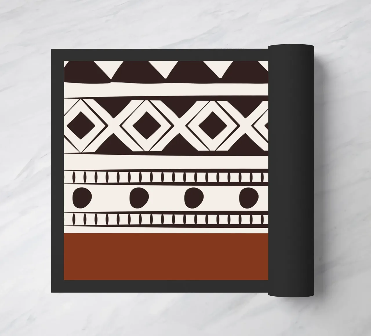 Tribal native pattern doormat by Little Dean