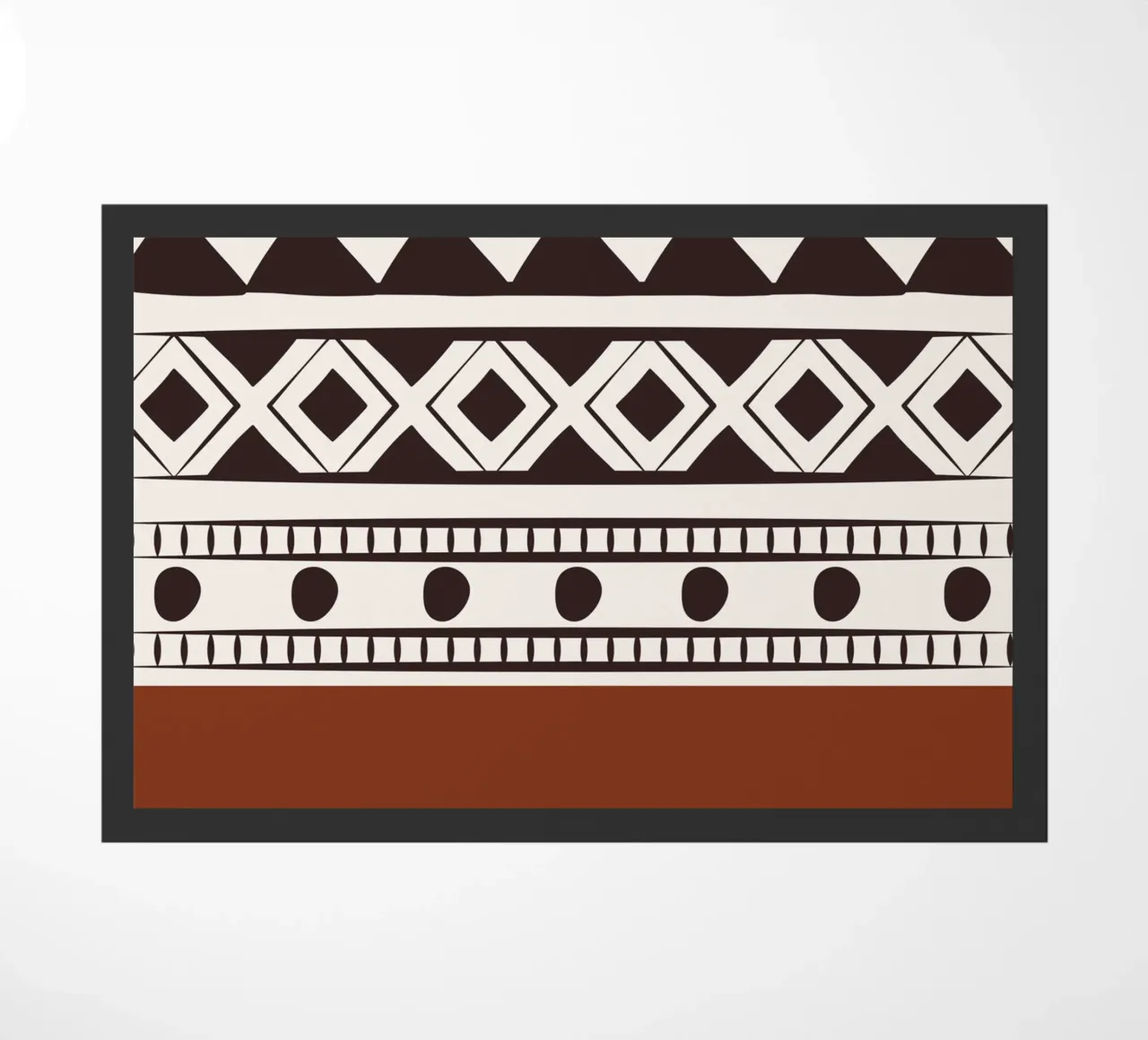 Tribal native pattern doormat by Little Dean