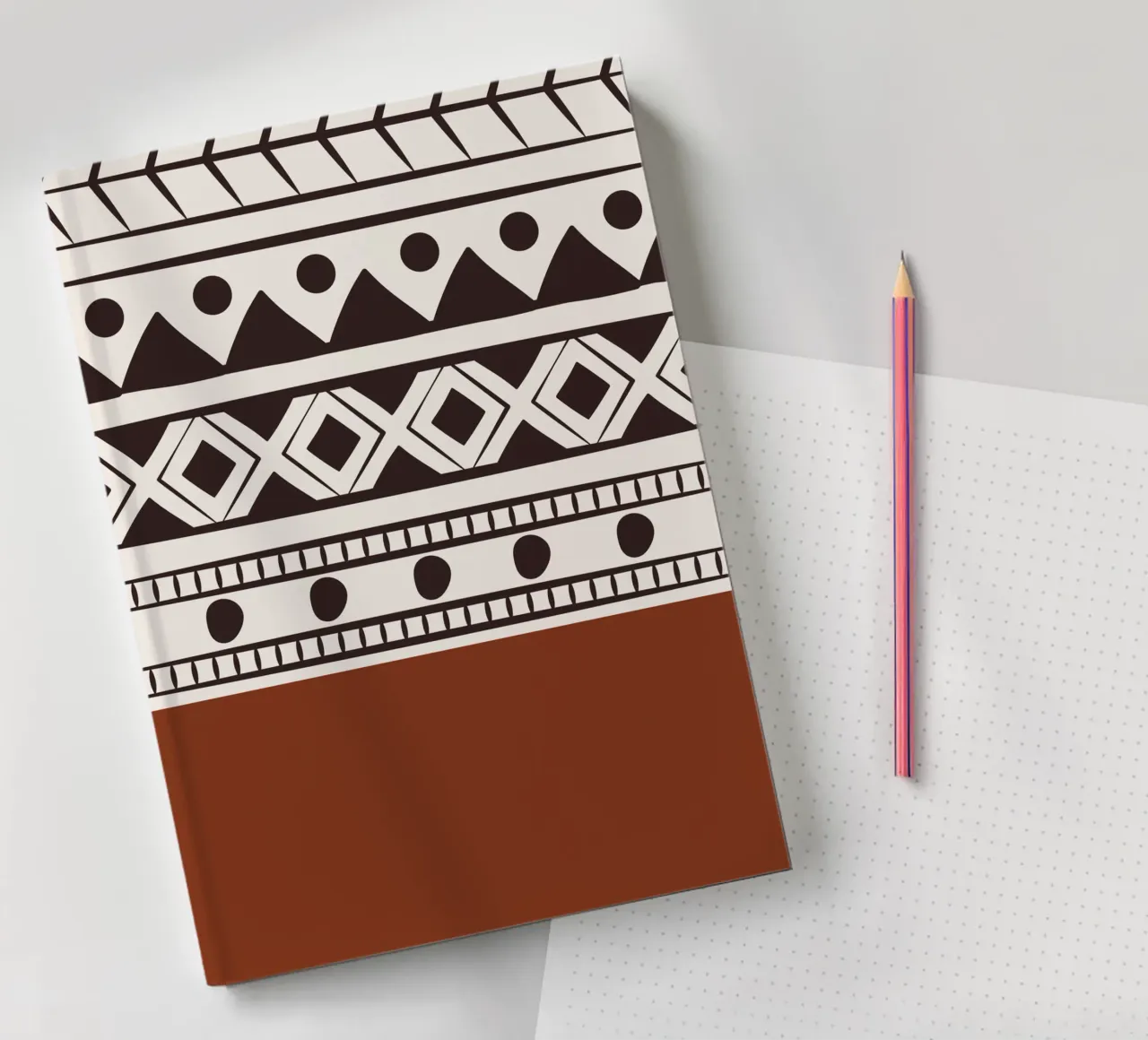 Tribal native pattern notebook by Little Dean
