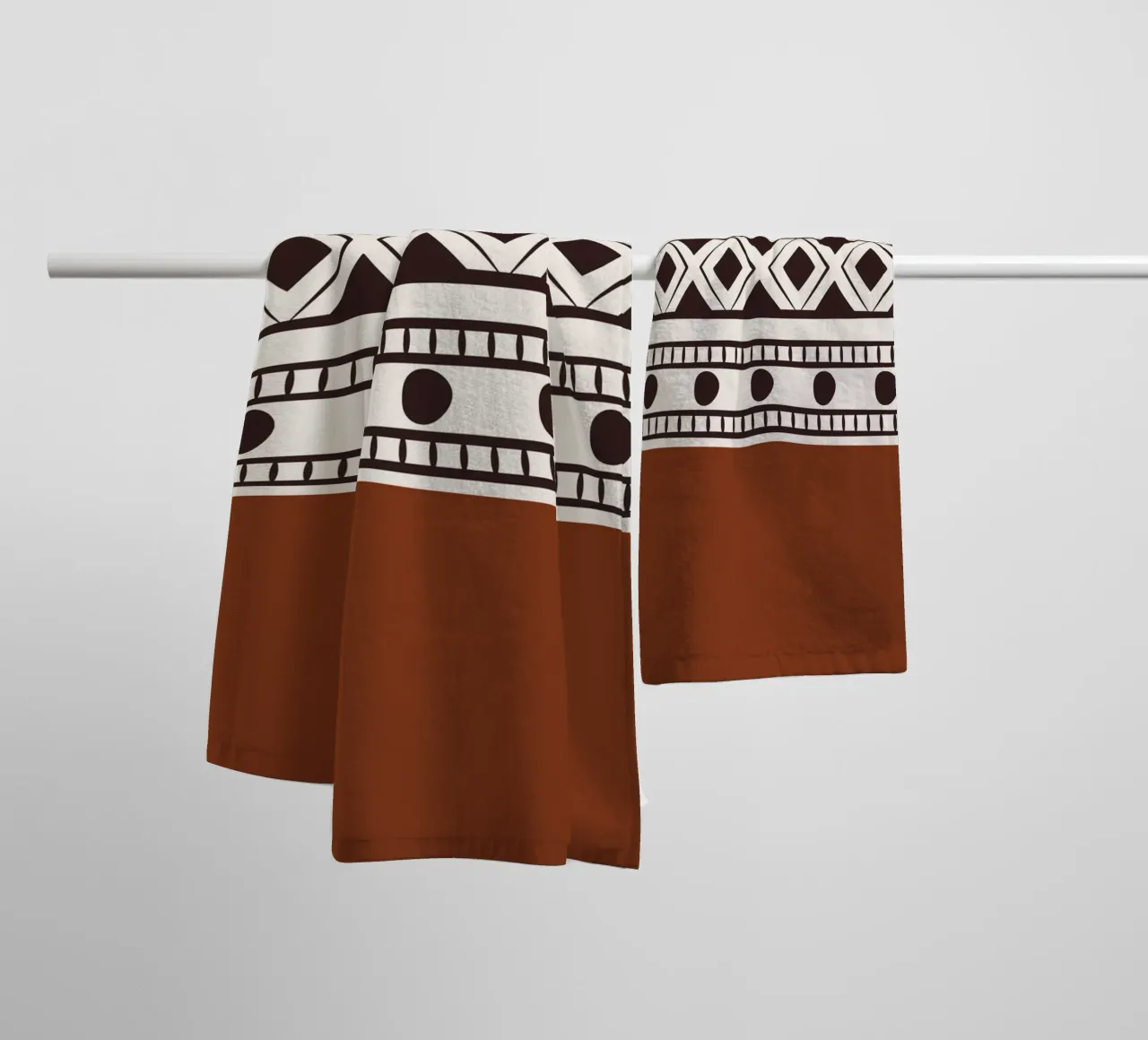 Stammenpatroon badhanddoek van Little Dean