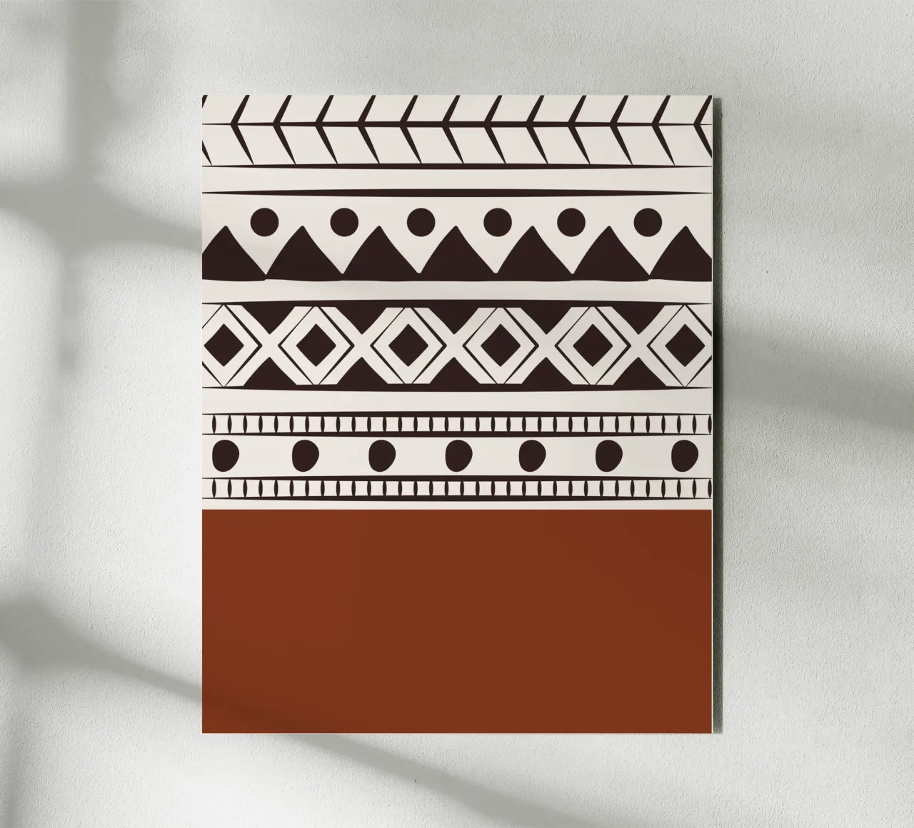 Tribal native pattern forex plate by Little Dean