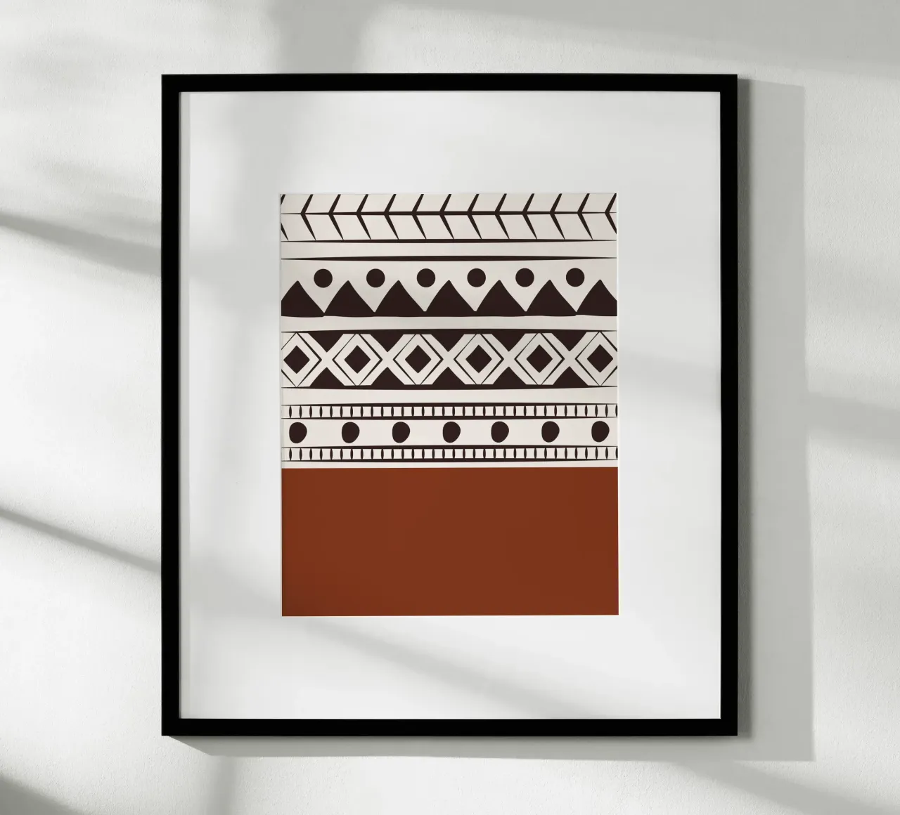 Tribal native pattern poster by Little Dean