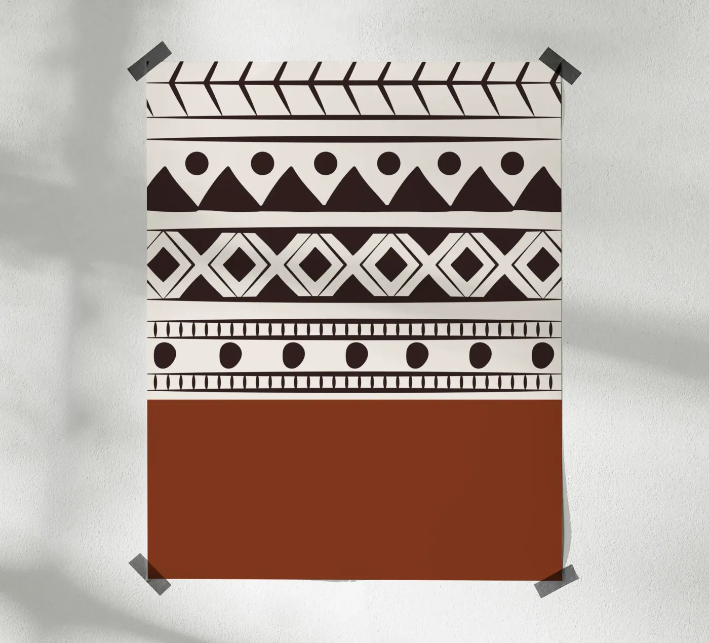 Modello tribale nativo poster da Little Dean