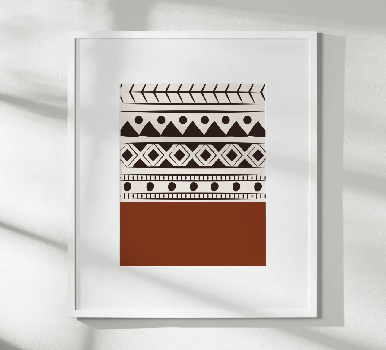 Tribal native pattern poster by Little Dean