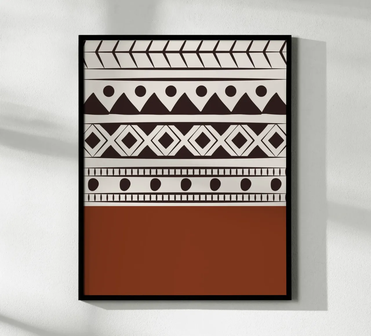 Tribal native pattern poster by Little Dean