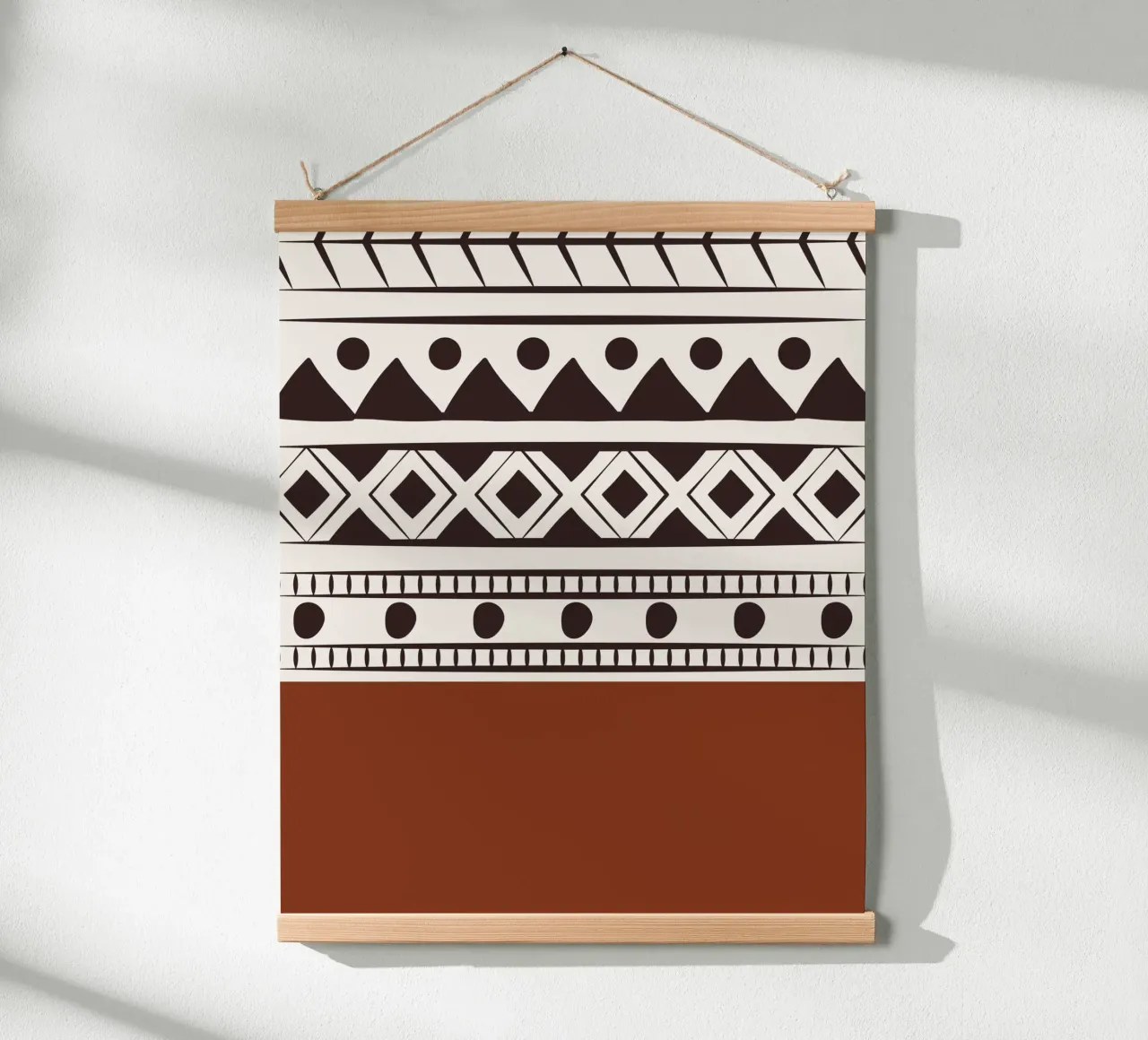 Tribal native pattern poster by Little Dean