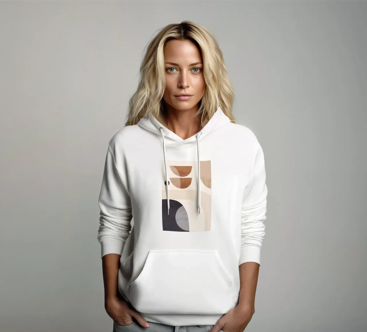 Arte astratta moderna 5 felpa con cappuccio da ThingDesign
