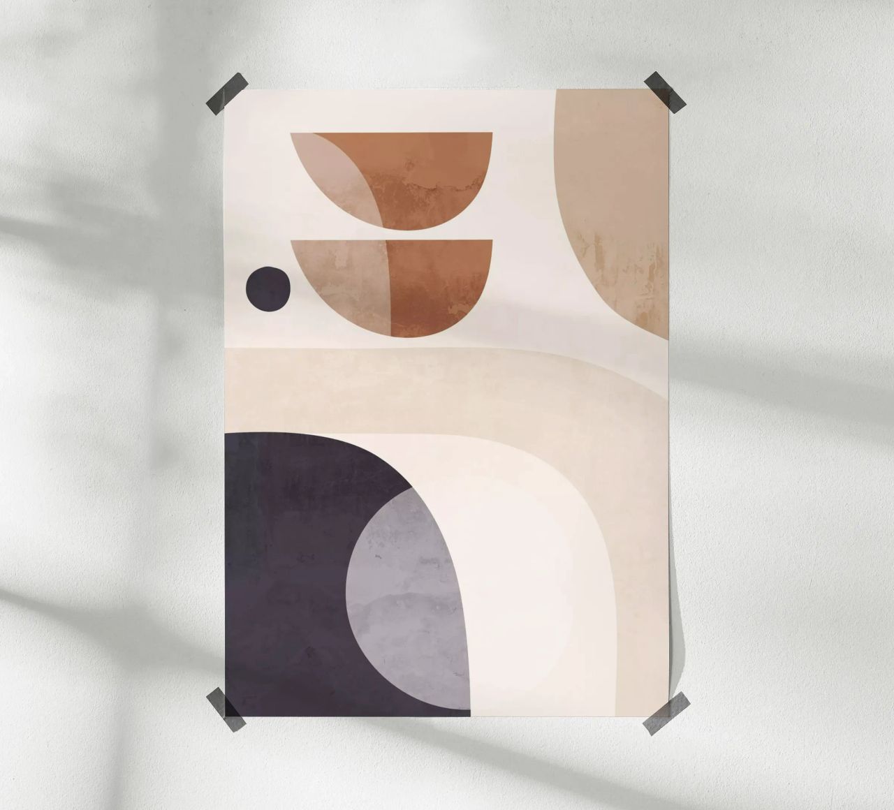 Art abstrait moderne 5 poster de ThingDesign