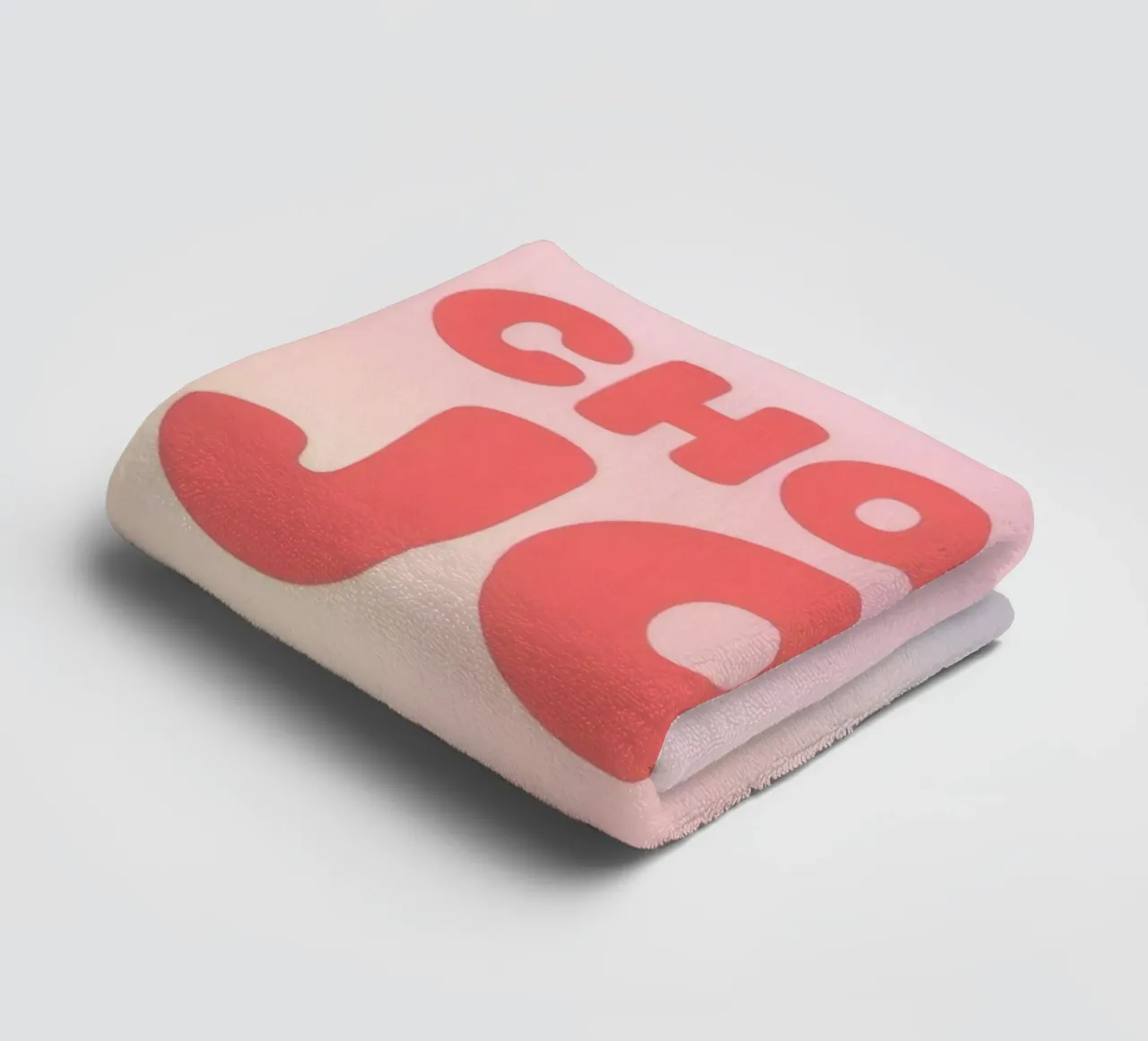 Choose Joy Text on Pastel Gradient Background towel by DesignDoodle