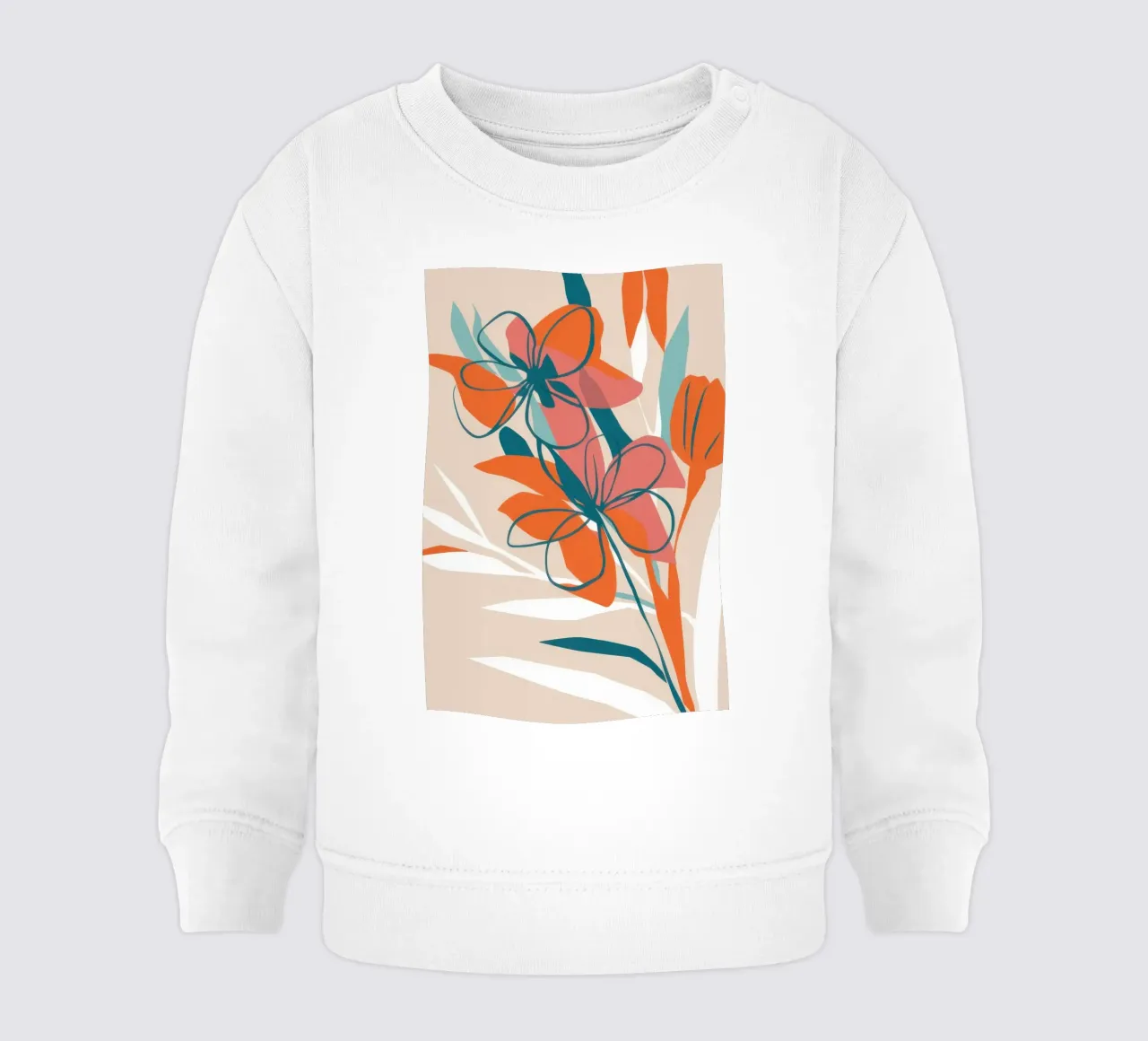 Line Art floreale felpa neonato da Lyra Glaze