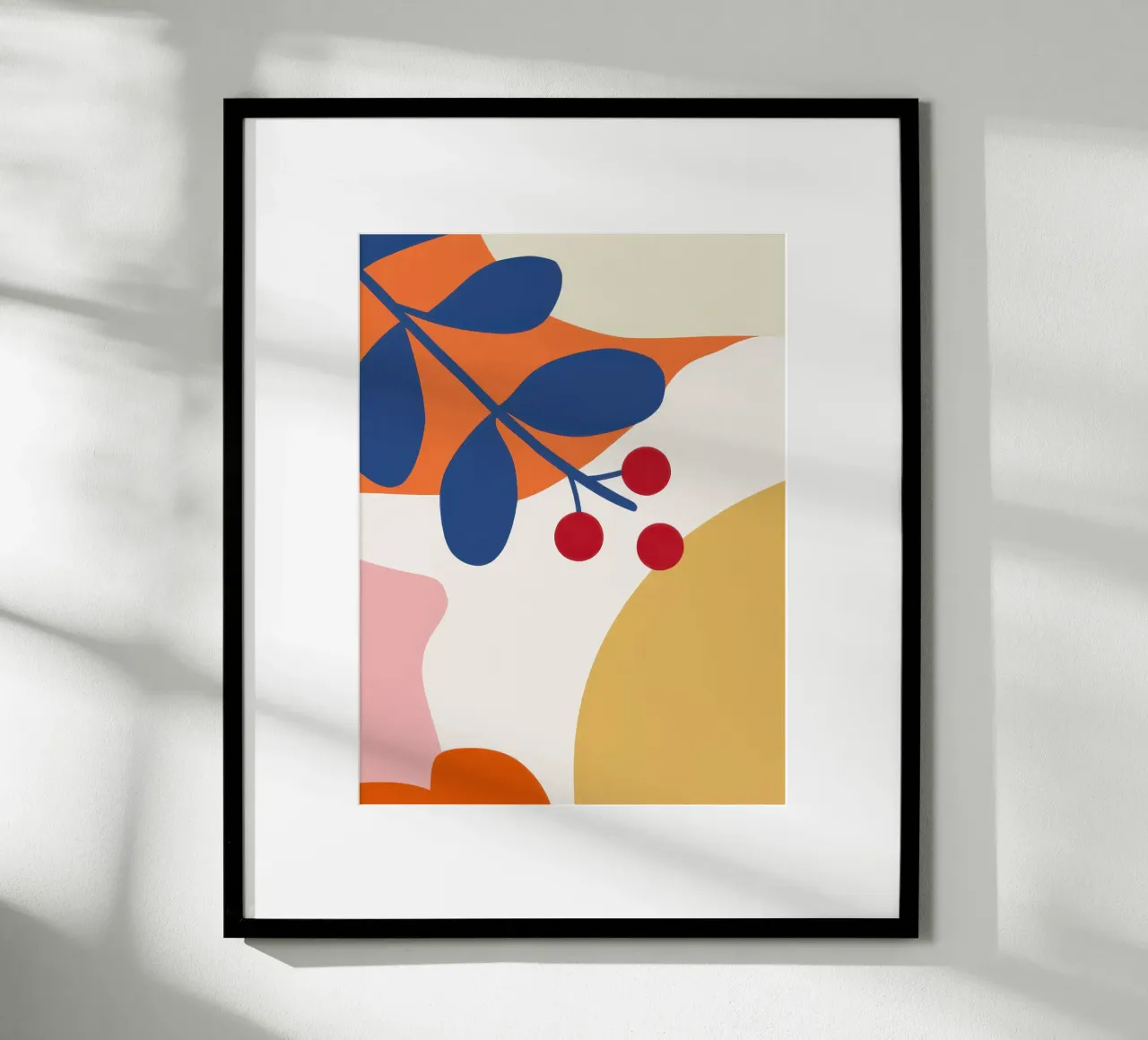 Abstrakter Beerenzweig Poster von Lyra Glaze