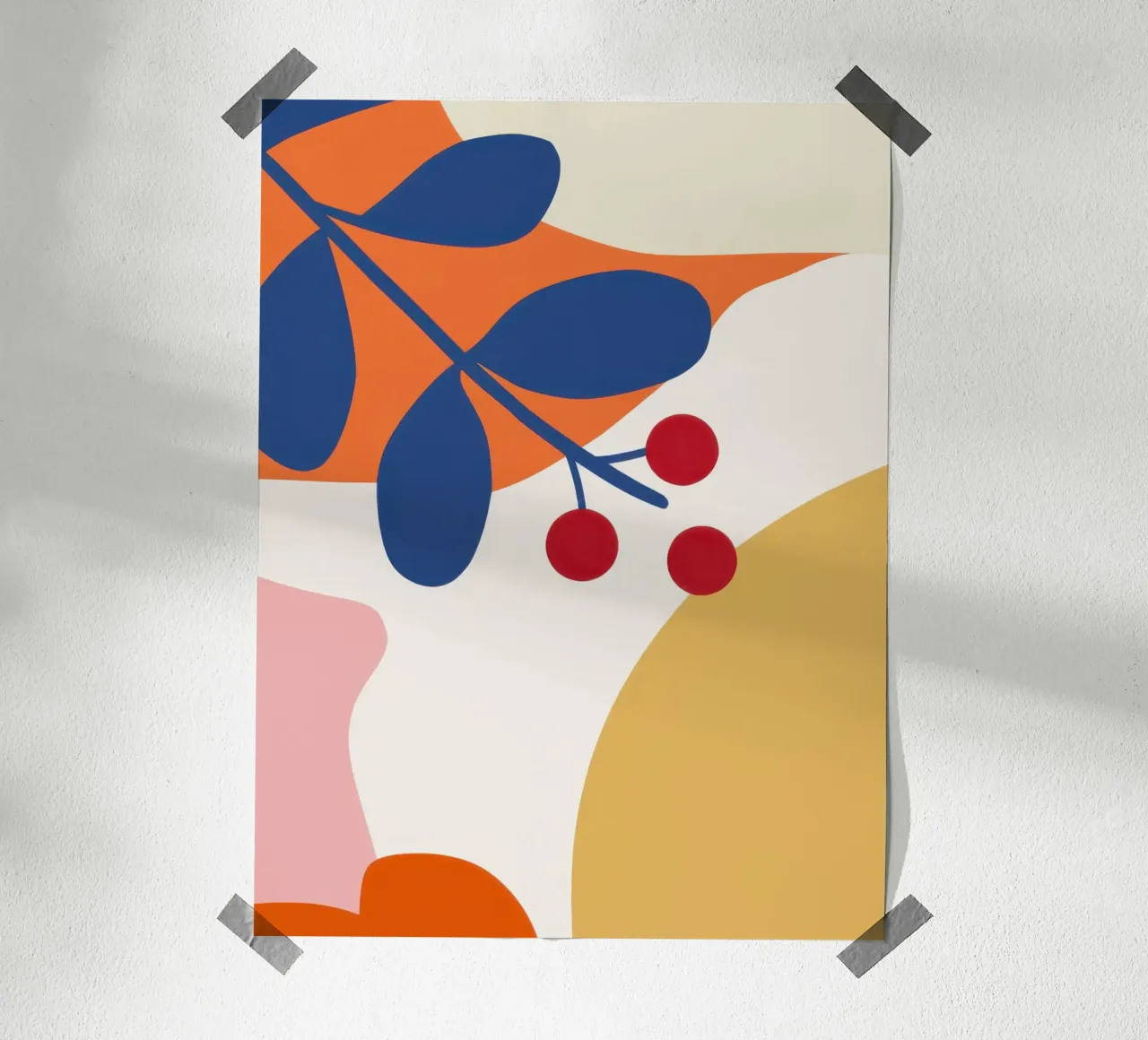 Abstrakter Beerenzweig Poster von Lyra Glaze