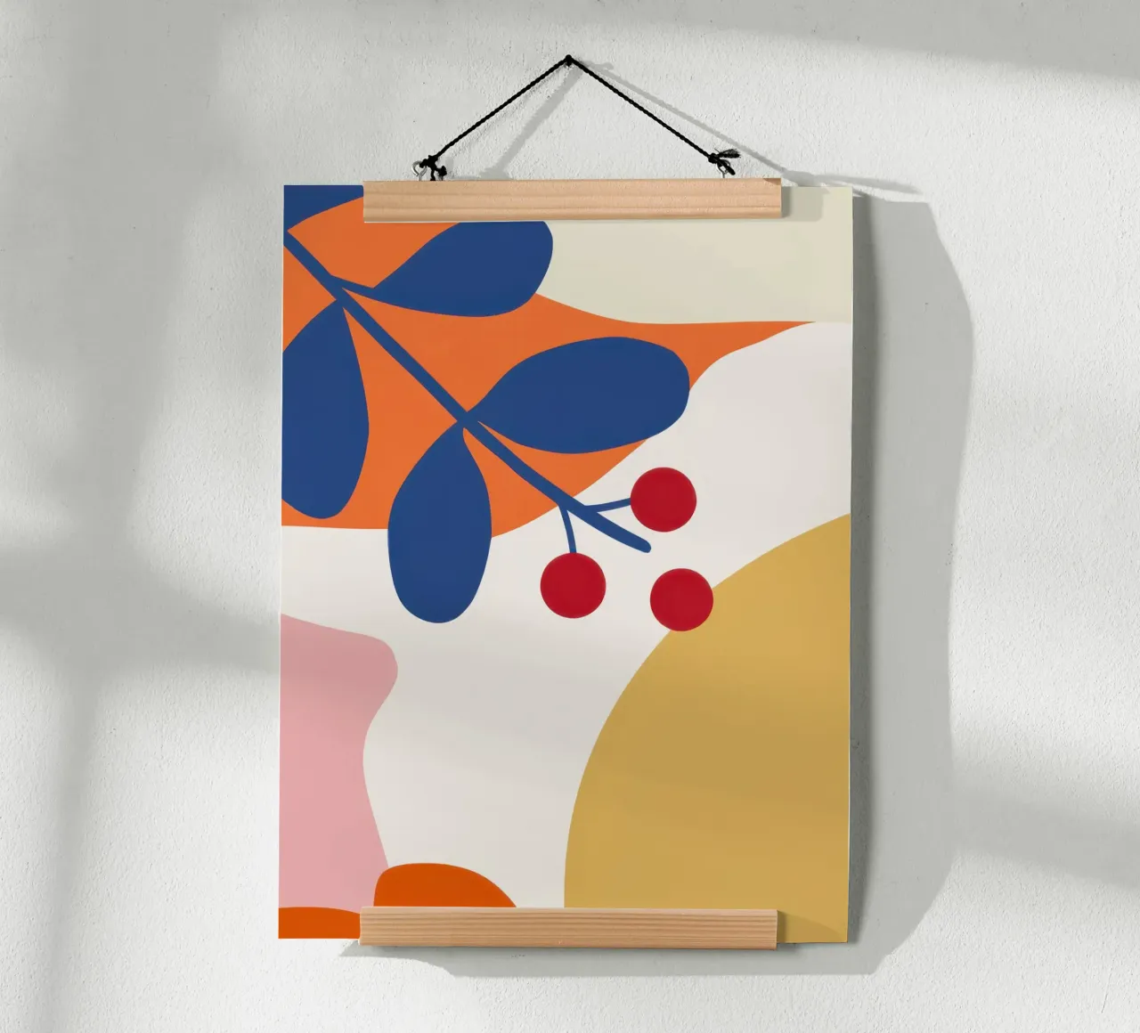 Abstrakter Beerenzweig Poster von Lyra Glaze