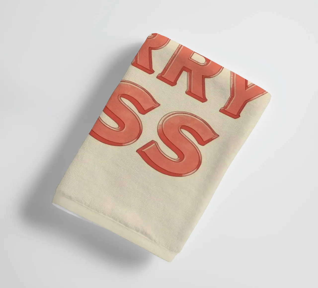 Ama di più, preoccupati di meno Testo grafico asciugamano da bagno da DesignDoodle