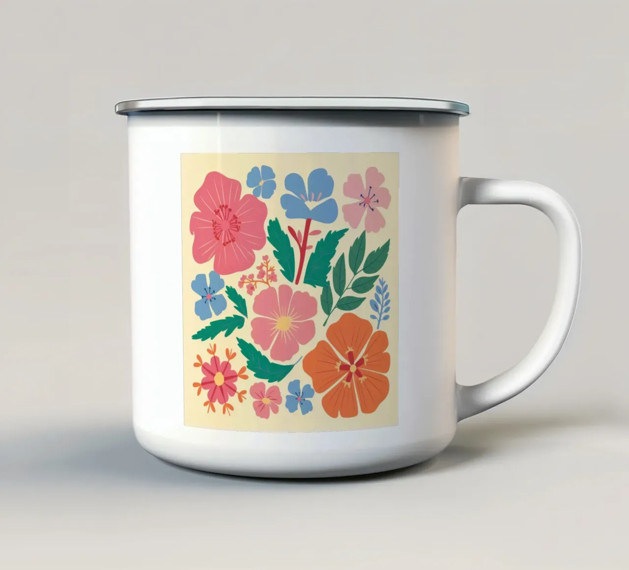 Bellezza dell'ibisco in fiore tazza in smalto da Lyra Glaze