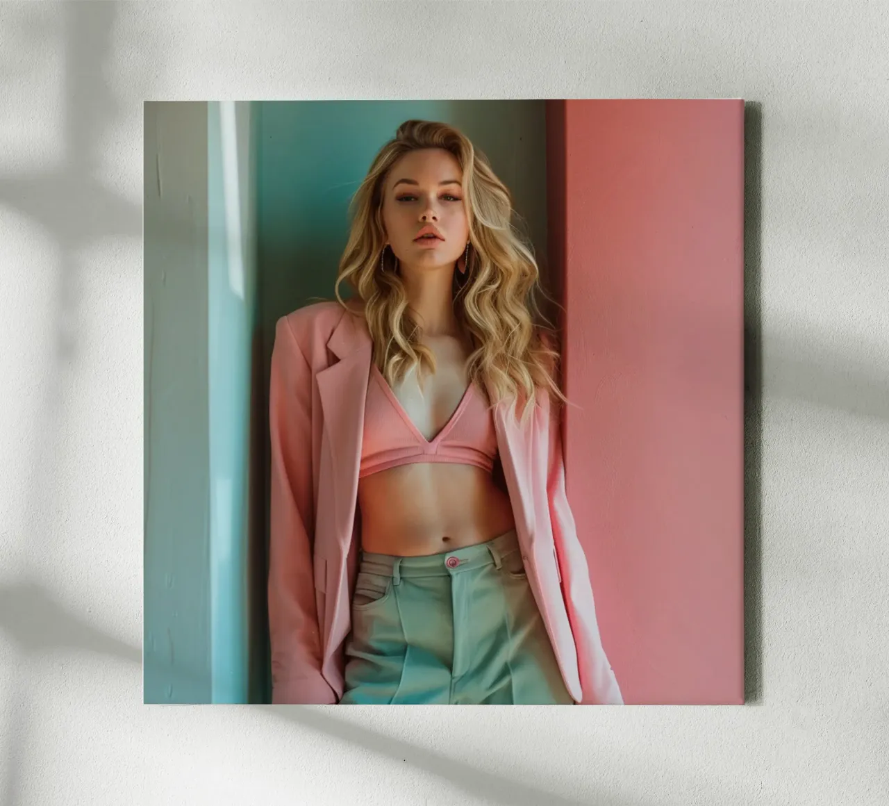 Pastel Reverie canvas met Baklijst van StillVibe Home