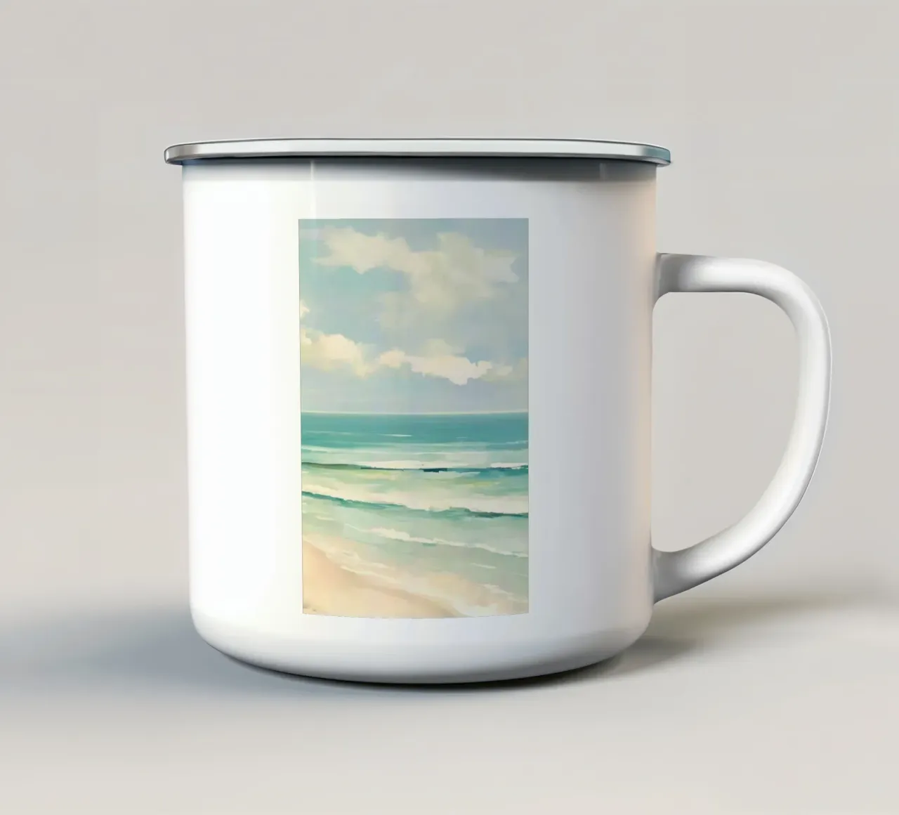 ocean shape layers tazza in smalto da kichin