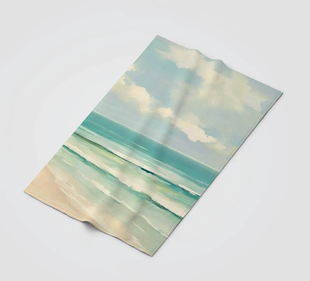 ocean shape layers coperta in pile da kichin
